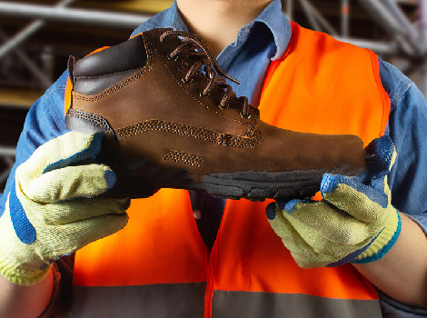 Calzado industrial, cuero, PVC, Bota, Seguridad, Puntera de Acero, Caucho, fabrica