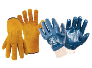guantes industriales, guantes de nitrilo, de carnaza, dotaciones industrales, bogota